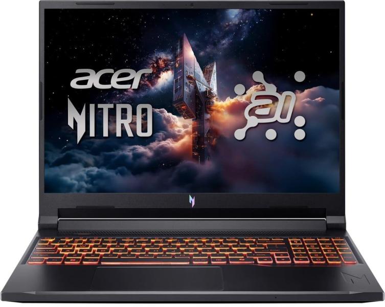 Ноутбук Acer 16 Nitro V 16 AI ANV16-42-R0S5 FHD IPS 180Hz/Ryzen 5 240/16GB/512SSD/RTX 3050/DOS/Black (NH.U1KEU.008)