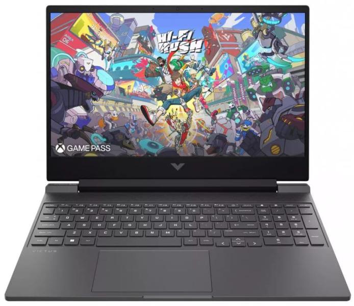Ноутбук HP 15.6 Victus 15-fb3093dx FHD IPS 144Hz/Ryzen 7 7445HS/16GB/512SSD/RTX 4050 6GB/NOGRAVING/W11H/Black (BM4X8UA)