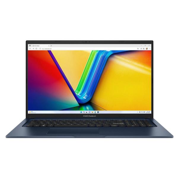 Ноутбук ASUS 17.3 Vivobook 17 X1704VA-AU891 FHD 60Hz/Intel Core i3-1315U/16GB/512SSD/Intel UHD/DOS/Quiet Blue (90NB10V2-M00WU0)