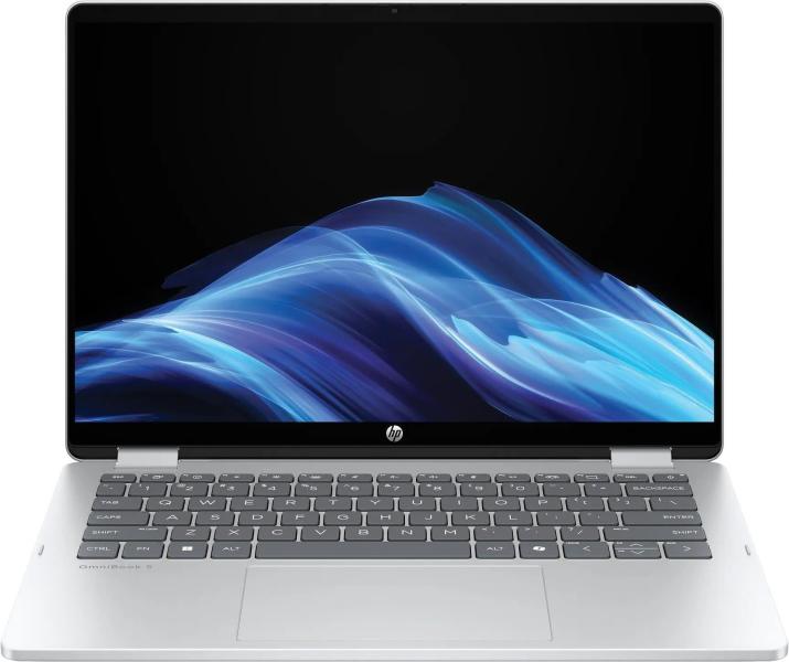 Ноутбук HP 14 OmniBook 5 Flip x360 14-fp0033ua 1920x1200 IPS Touch/Core 3-100U/8GB/512SSD/Intel Graphics/DOS/Silver (C9RR8EA)
