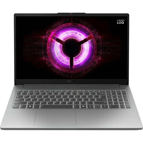 Ноутбук Lenovo 15.6 LOQ 15ARP10E FHD IPS/Ryzen 7 170/16GB/512SSD/RTX 3050/DOS/Luna Gray (83S0007HRA)