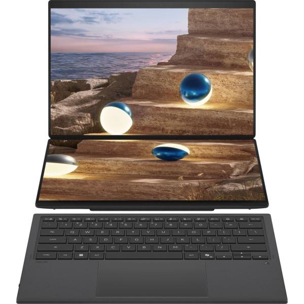 Ноутбук ASUS 28 Zenbook DUO UX8407AA-SN216X 3K OLED 144Hz/Intel Core 9 386H/32GB/2TB/Intel HD/W11P/Moher Gray (90NB16V1-M00A40)