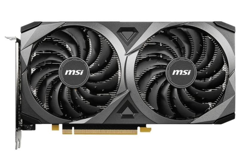 Відеокарта MSI RTX 3060 Ti 8GB Ventus 2X V1 LHR (RTX 3060 Ti VENTUS 2X 8G V1 LHR) ( 256 bit, PCI-E v4.0 x16) FR