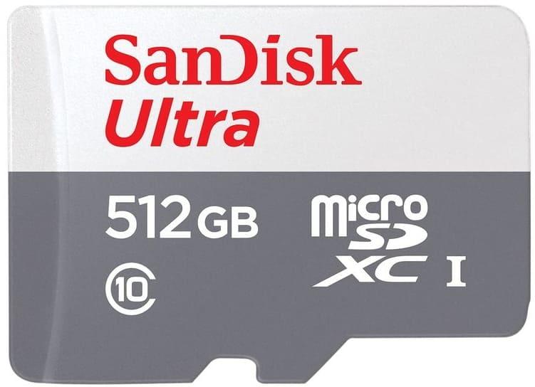 Карта пам'яті Sandisk Ultra microSDXC 512GB 100MB/s Class 10 UHS-I, EAN: 0619659196622 (SDSQUNR-512G-GN3MN)