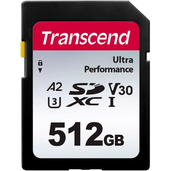 Карта пам'яті Transcend SD 512GB C10 UHS-I U3 A2 R160/W90MB/s 4K (TS512GSDC340S)