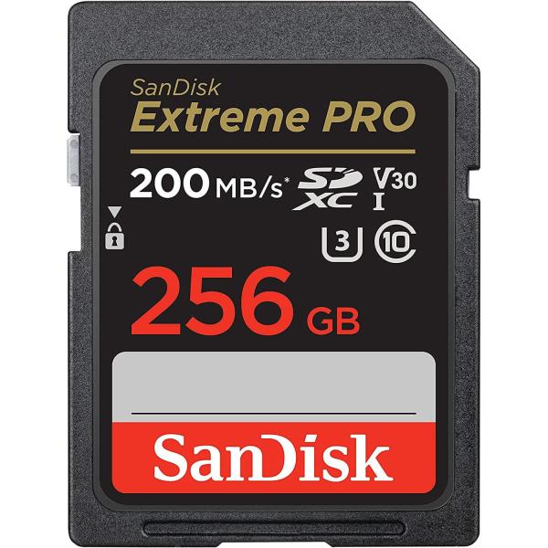 Карта пам'яті Sandisk 256GB SD C10 UHS-I U3 R200/W140MB/s Extreme Pro V30 (SDSDXXD-256G-GN4IN)