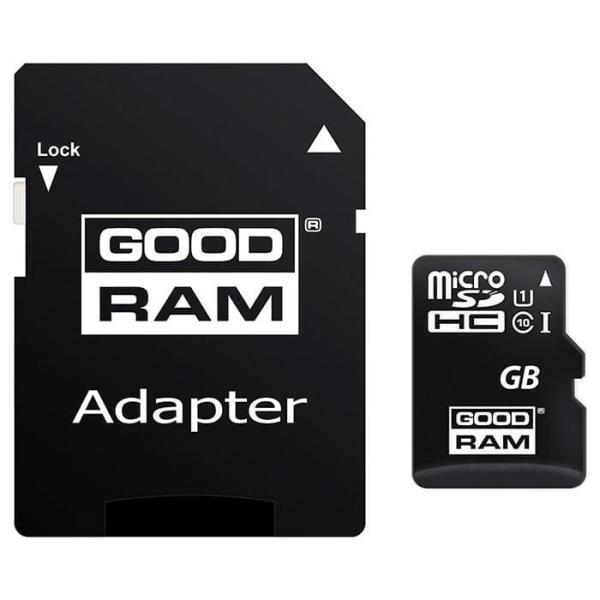 Карта пам'яті GoodRam MicroSDXC 64GB UHS-I Class 10 + SD-adapter (M1AA-0640R12)