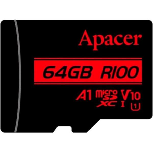 Карта пам'яті Apacer i MicroSDHC 64GB UHS-I Class 10 (AP64GMCSX10UB-RA)