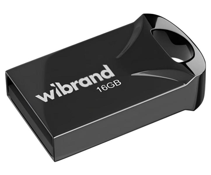 Флеш-накопичувач Wibrand Flash USB 2.0 Hawk 16Gb Black (WI2.0/HA16M1B)