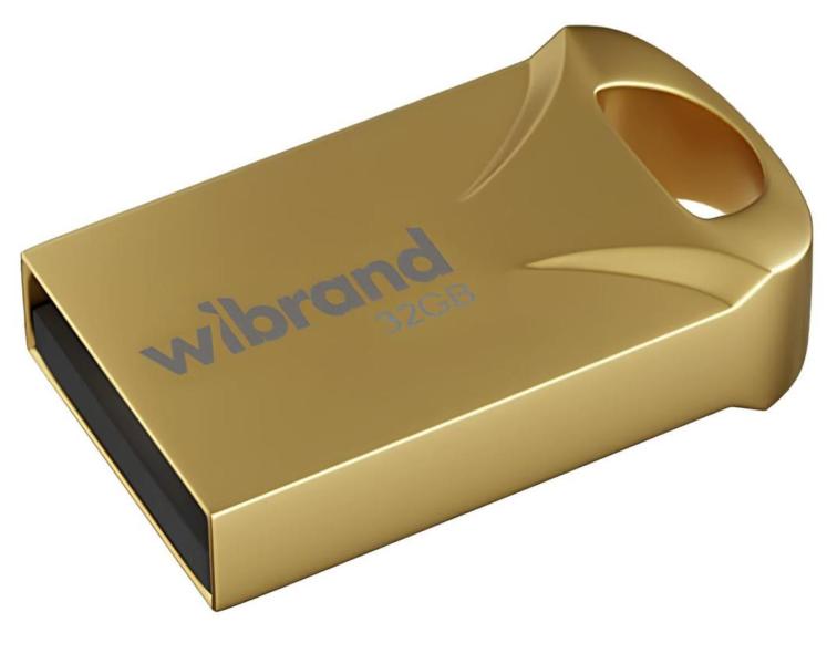 Флеш-накопичувач Wibrand Flash USB 2.0 Hawk 32Gb Gold (WI2.0/HA32M1G)