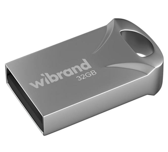 Флеш-накопичувач Wibrand Flash USB 2.0 Hawk 32Gb Silver (WI2.0/HA32M1S)