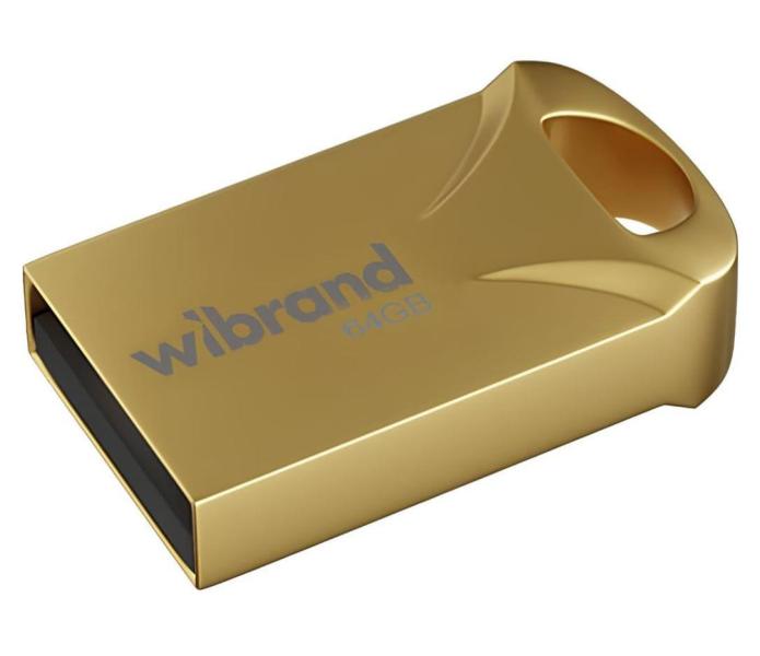 Флеш-накопичувач Wibrand Flash USB 2.0 Hawk 64Gb Gold (WI2.0/HA64M1G)