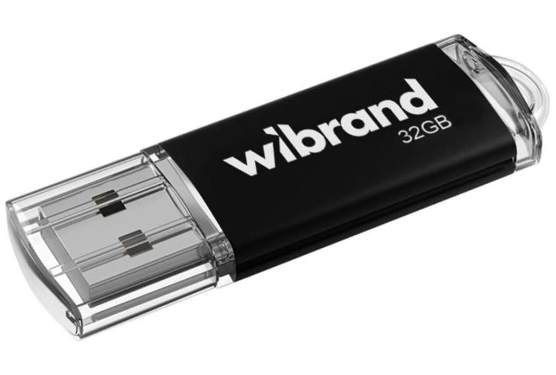Флеш-накопичувач Wibrand Flash USB 2.0 Cougar 32Gb Black (WI2.0/CU32P1B)