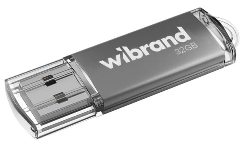 Флеш-накопичувач Wibrand Flash USB 2.0 Cougar 32Gb Silver (WI2.0/CU32P1S)