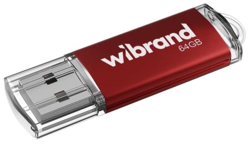 Флеш-накопичувач Wibrand Flash USB 2.0 Cougar 64Gb Red (WI2.0/CU64P1R)