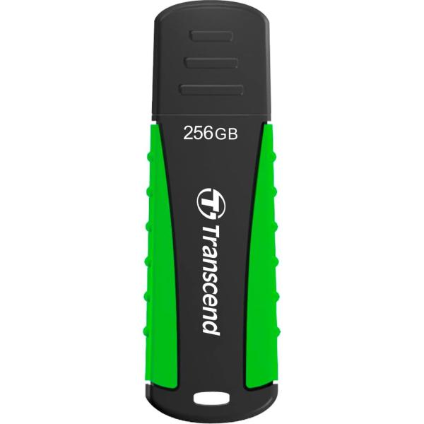 Накопичувач SSD Transcend 256GB JetFlash 810 Rugged Black/Green (TS256GJF810) (FFUFTR02133)