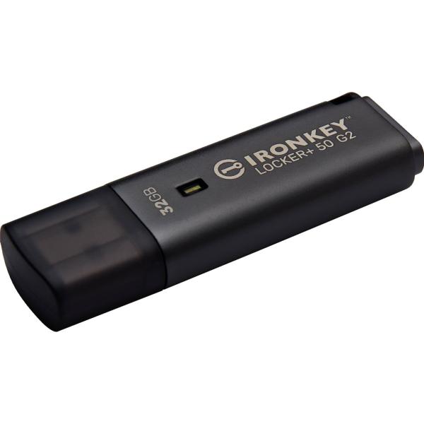 Флеш-накопичувач Kingston 32GB USB 3.2 Type-A Gen1 IronKey Locker+ 50 G2 (IKLP50G2/32GB)