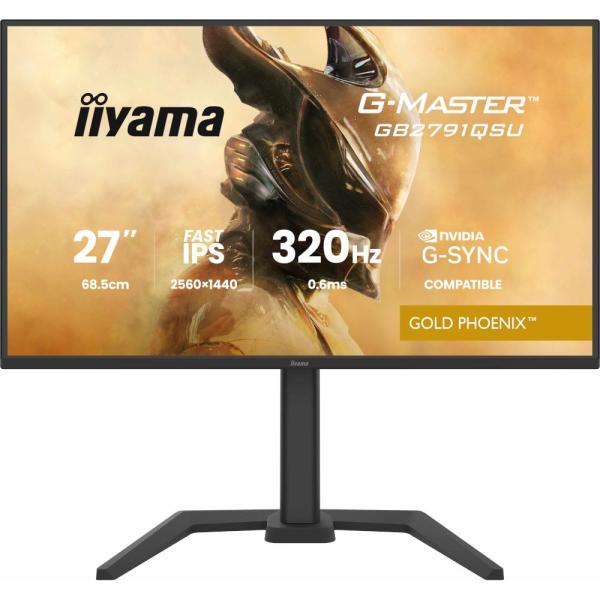 Монітор 27" Iiyama GB2791QSU-B1 (GB2791QSU-B1) 2560x1440 (QHD, 2K) IPS 320 Hz