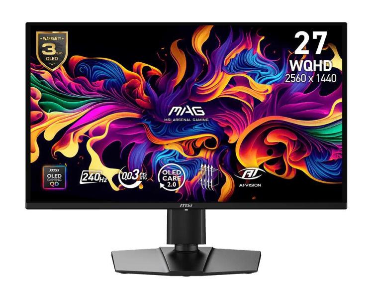 Монітор 26.5" MSI MAG 274QP X24 (MAG 274QP X24) 2560x1440 (QHD, 2K) QD-OLED 240 Hz