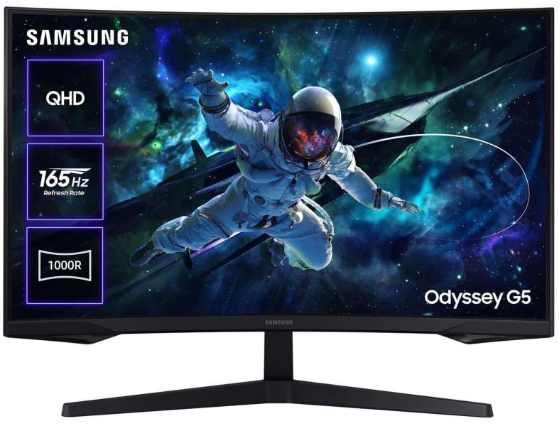 Монітор 32" Samsung Odyssey G5 Curved (LS32CG550EIXUA) 2560x1440 (QHD, 2K) VA 165 Hz