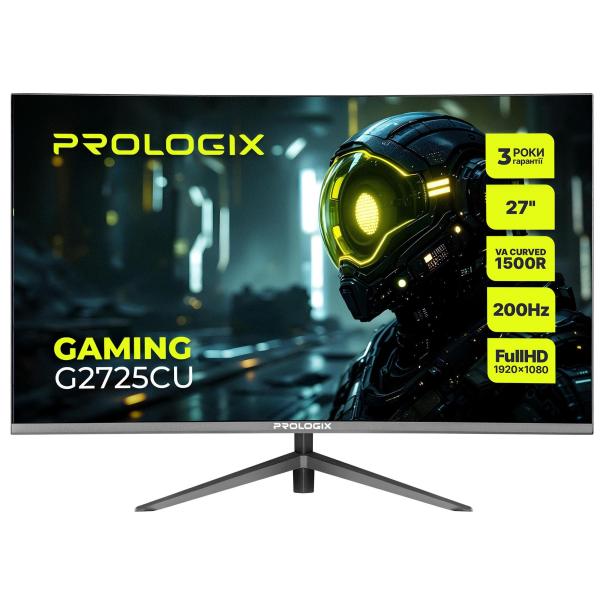 Монітор 27" ProLogix Gaming G2725CU Curved Black (G2725CU) 1920x1080 (FullHD) VA 200 Hz