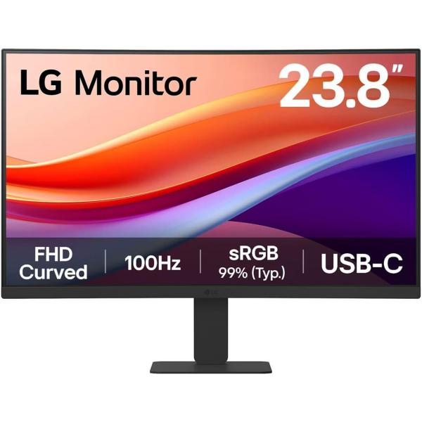 Монітор 23.8" LG 24U421A-B Curved (24U421A-B) 1920x1080 (FullHD) VA 100 Hz