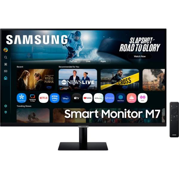 Монітор 32" Samsung Smart M7 Black (LS32FM702UZXUA) 3840х2160 (UHD, 4K) VA 60 Hz