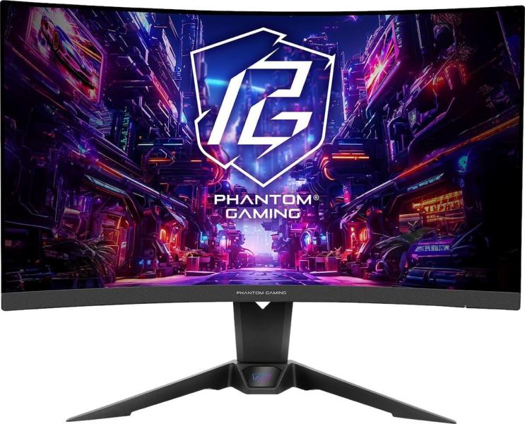 Монітор 27" ASRock PG27QRT2A Integrated Wi-Fi Curved (PG27QRT2A) 2560x1440 (QHD, 2K) VA 180 Hz