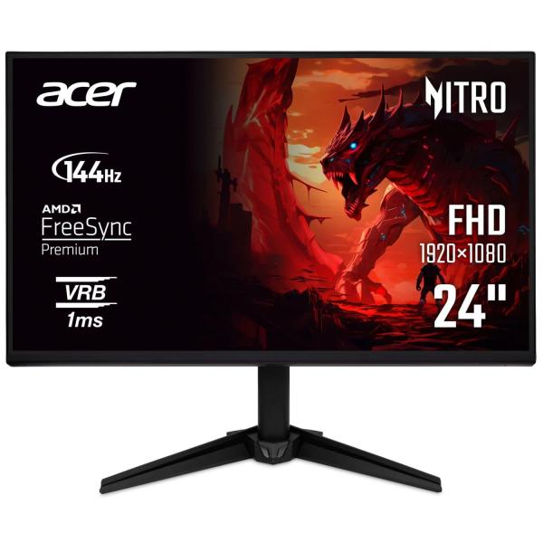 Монітор 23.8" Acer QG241YP6bip (UM.QQ1EE.605) 1920x1080 (FullHD) VA 144 Hz