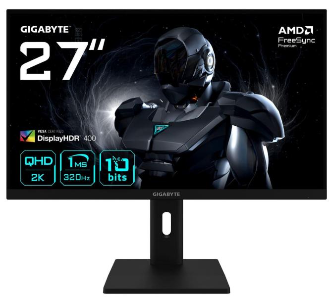 Монітор 27" GIGABYTE G27Q3 (G27Q3 Gaming Monitor) 2560x1440 (QHD, 2K) IPS 320 Hz