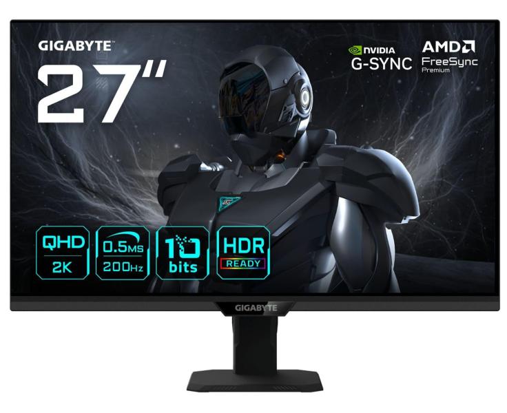 Монітор 27" GIGABYTE G27Q20T (G27Q20T Gaming Monitor) 2560x1440 (QHD 2K) IPS 200/210 Hz