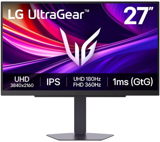 Монітор 27" LG 27G810A-B Dual Mode (27G810A-B) 3840х2160 (UHD, 4K) IPS 180/360 Hz