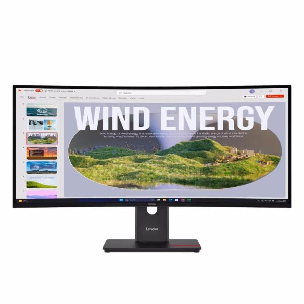 Монітор 34" Lenovo T34WD-40 Curved (64AEGAT1UA) 3440x1440 (Ultra-Wide 2K) VA 120 Hz