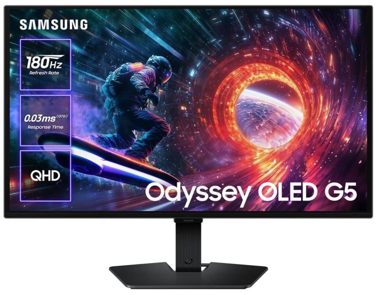 Монітор 27" Samsung Odyssey OLED G5 (LS27FG502SIXUA) 2560x1440 (QHD, 2K) QD-OLED 180 Hz