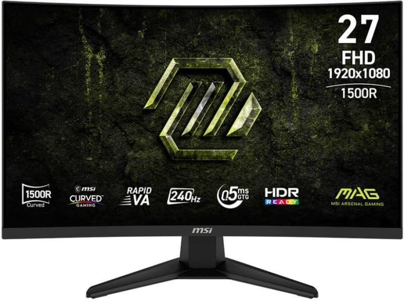 Монітор 27" MSI MAG 275CF X24 Curved (MAG 275CF X24) 1920x1080 (FullHD) VA 240 Hz