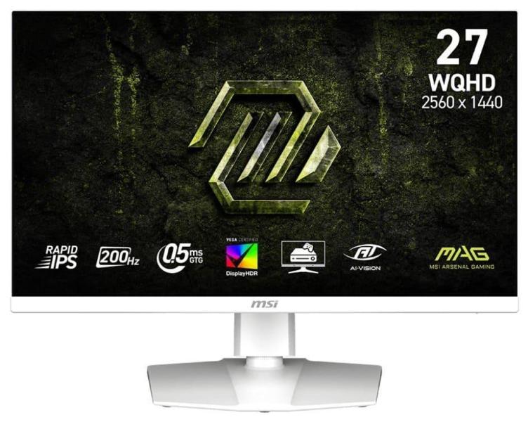 Монітор 27" MSI MAG 274QRFW E20 (MAG 274QRFW E20) 2560x1440 (QHD, 2K) IPS 200 Hz