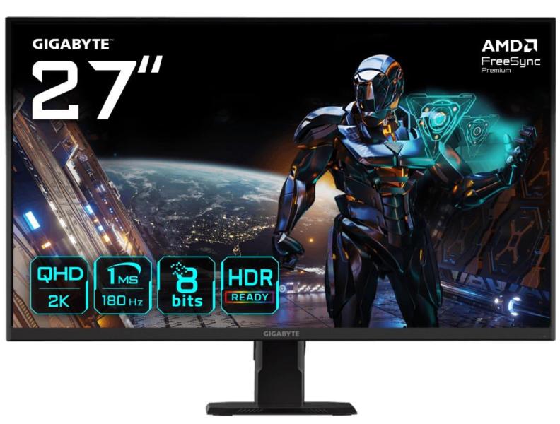 Монітор 27" GIGABYTE GS27QA (GS27QA Gaming Monitor) 2560x1440 (QHD, 2K) IPS 180 Hz