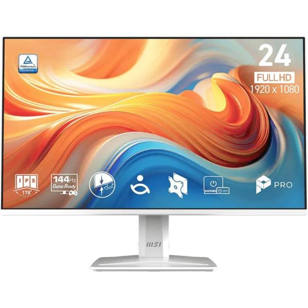Монітор 23.8" MSI PRO MP243W-E14 White (9S6-3PD1CT-034) 1920x1080 (FullHD) IPS 144 Hz