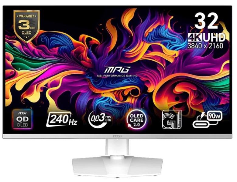Монітор 31.5" MSI MPG 321URXW (MPG 321URXW) 3840х2160 (UHD, 4K) QD-OLED 240 Hz