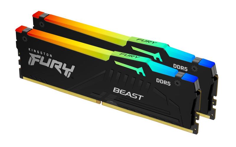 Модуль пам'яті Kingston Fury DDR5 32GB (2x16) 5600MHz Beast RGB (KF556C36BBEAK2-32)