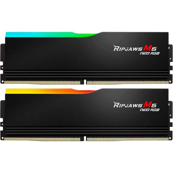 Модуль пам'яті G.Skill DDR5 32GB (2x16) Ripjaws M5 Neo 6000Mhz RGB Black AMD EXPO (F5-6000J3636F16GX2-RM5NRK)