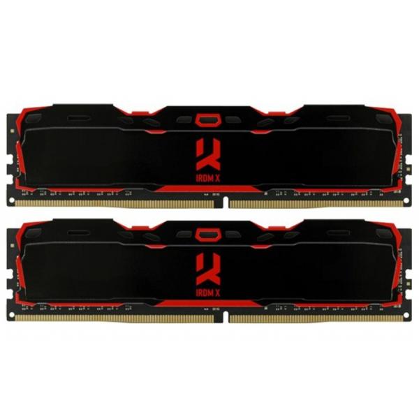 Модуль пам'яті GoodRam DDR4 16Gb (2x8) Iridium X 3200 MHz Black (IR-X3200D464L16SA/16GDC)