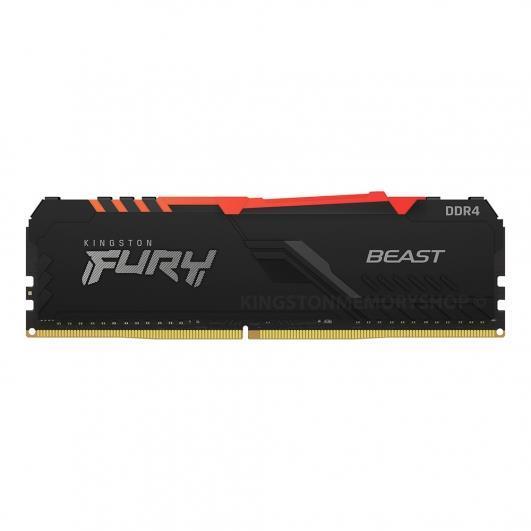 Модуль пам'яті Kingston Fury DDR4 16GB 3200Mhz Beast RGB Black XMP (KF432C16BB12A/16WP)