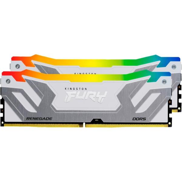 Модуль пам'яті Kingston DDR5 48GB (2x24) Fury 8800Mhz Renegade RGB White (KF588CU42RWAK2-48)