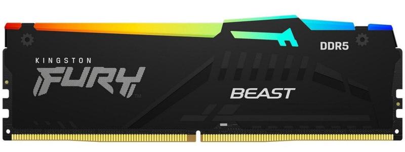Модуль пам'яті Kingston Fury DDR5 64GB (2x32) 5600MHz Beast RGB (KF556C36BBEAK2-64)