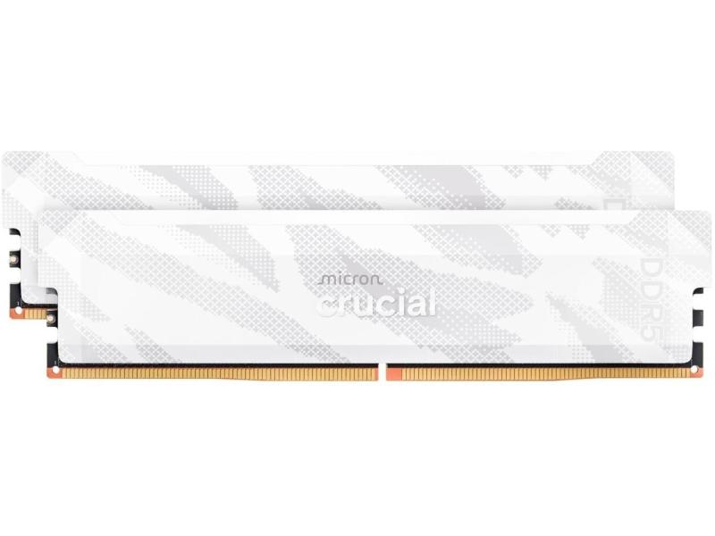 Модуль пам'яті Crucial DDR5 32GB (2X16) Pro 6400Mhz Overclocking White EXPO/XMP (CP2K16G64C32U5W)