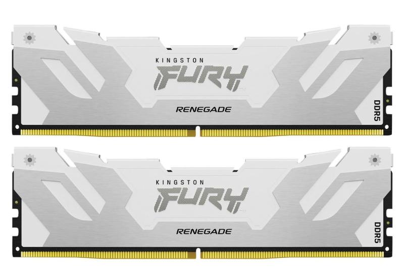 Модуль пам'яті Kingston Fury DDR5 32GB (2x16) 6400MHz Renegade Silver/White XMP (KF564C32RWK2-32)