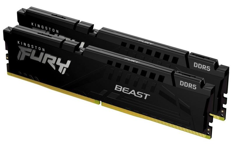 Модуль пам'яті Kingston Fury DDR5 32GB (2x16) 5600MHz Beast Black AMD EXPO (KF556C36BBEK2-32)