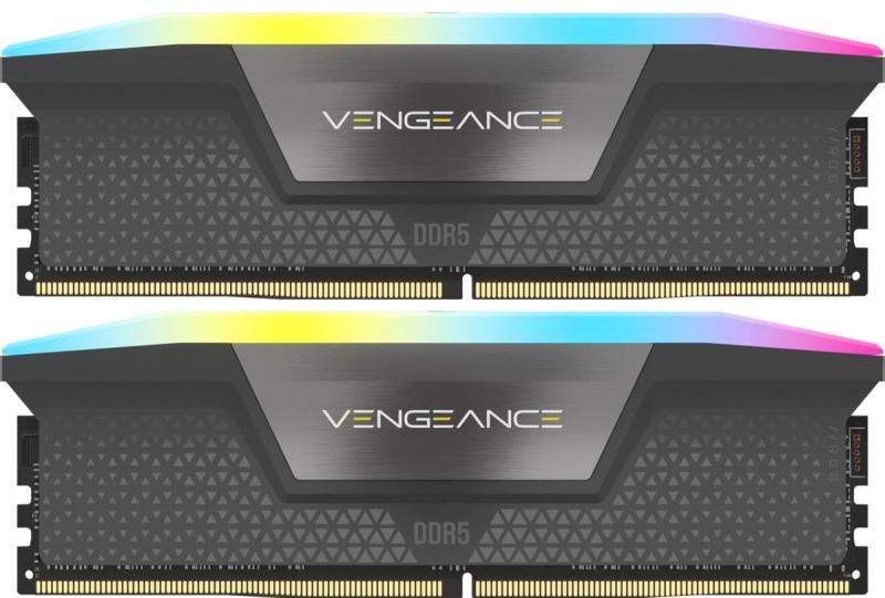 Модуль пам'яті Corsair DDR5 32GB (2x16) Vengeance 6000Mhz RGB Black AMD EXPO (CMH32GX5M2B6000Z30K)