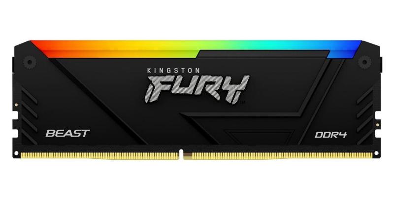 Модуль пам'яті Kingston Fury DDR4 32GB Kingston 3600MHz FURY Beast RGB (KF436C18BB2A/32)